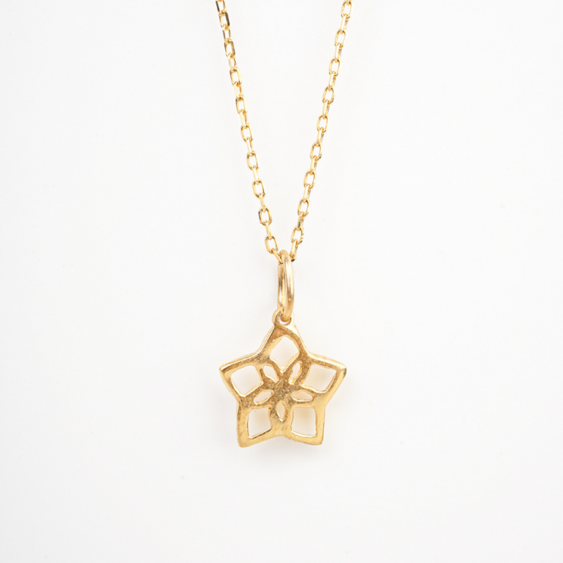 LARKSPUR JULY BIRTHFLOWER NECKLACE